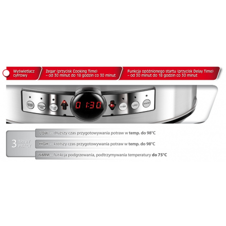 Wolnowar MPM MWO-01M 6,5L 320W timer do 18h w 98C